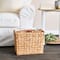 Household Essentials 17" Hyacinth Wide Side by Side Magazine Rack